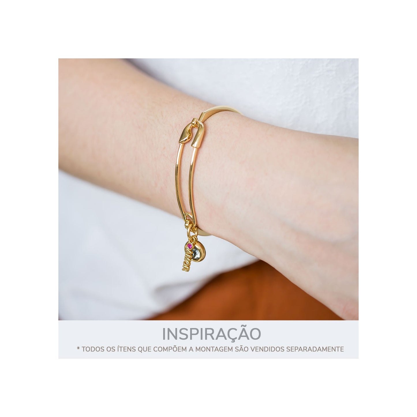 Bracelete Joaninha Ouro