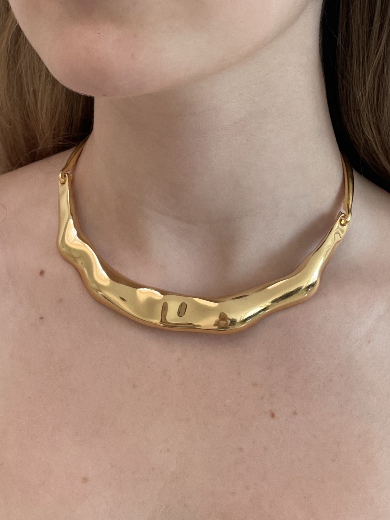 Aro Choker Orgânico Ouro