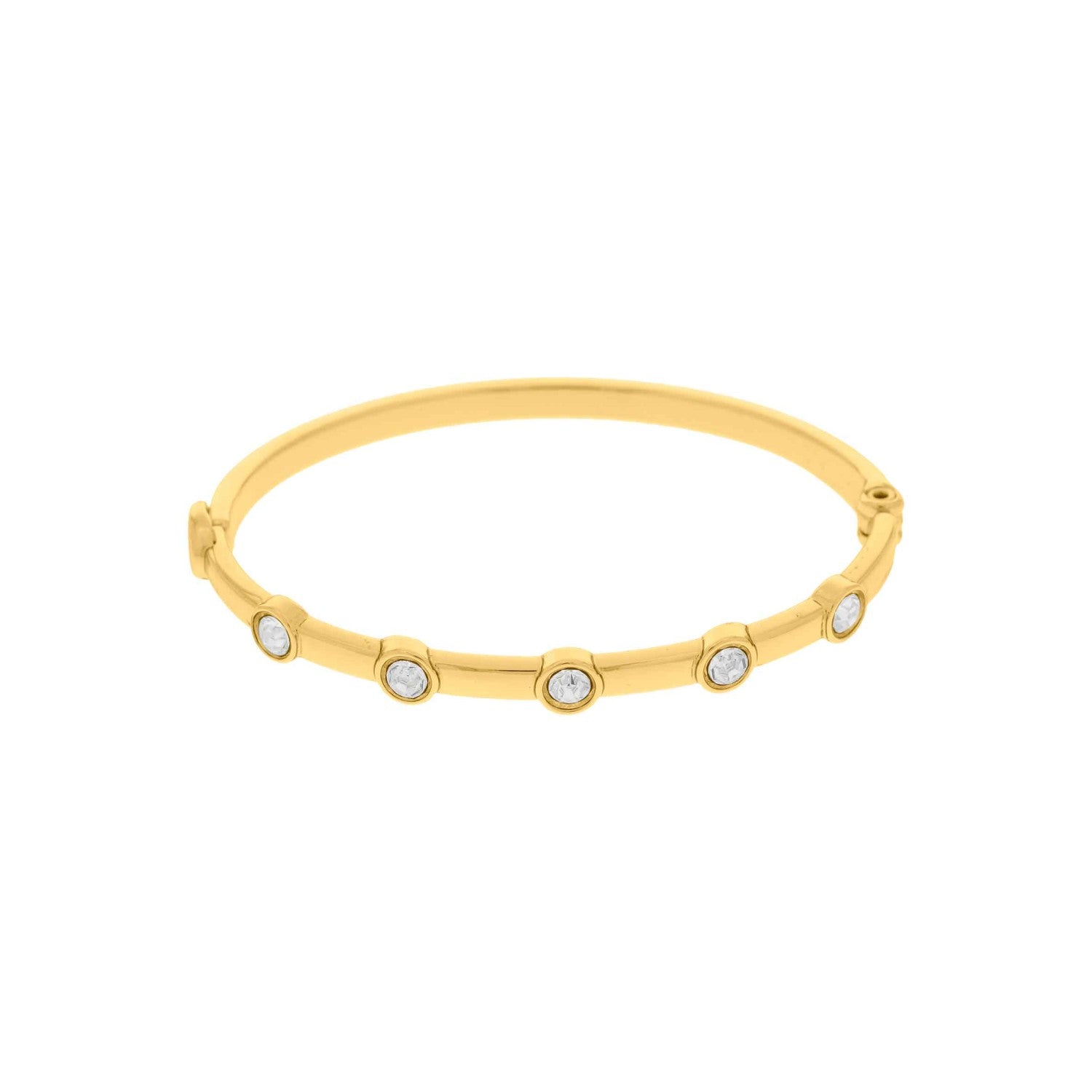 Bracelete 5 Strass Ouro