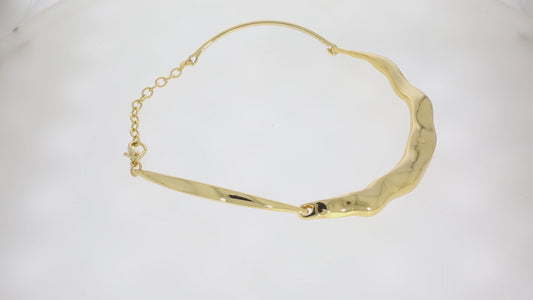 Aro Choker Orgânico Ouro